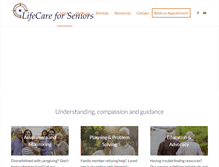 Tablet Screenshot of lifecareforseniors.com
